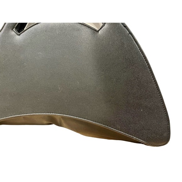 Women’s Black Embroidered MOD style Handbag‎ - Picture 7 of 8